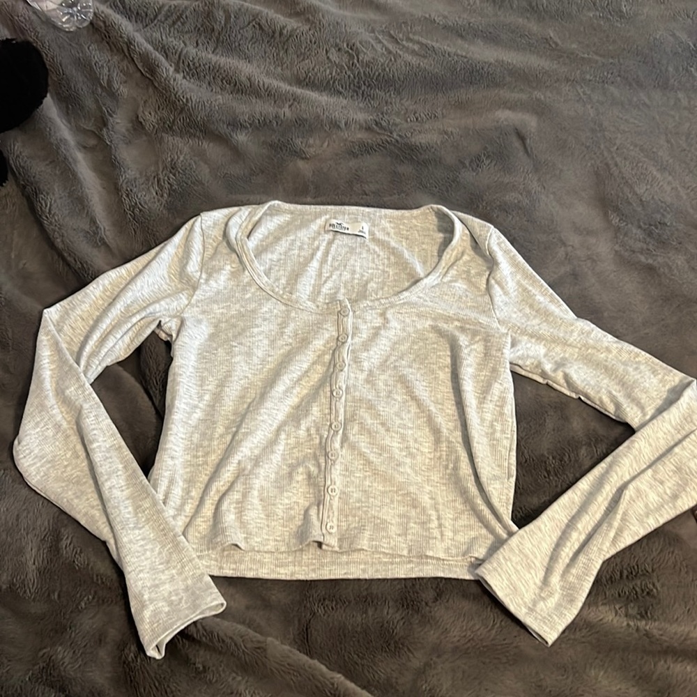 Hollister Long Sleeve fitted shirt size large
